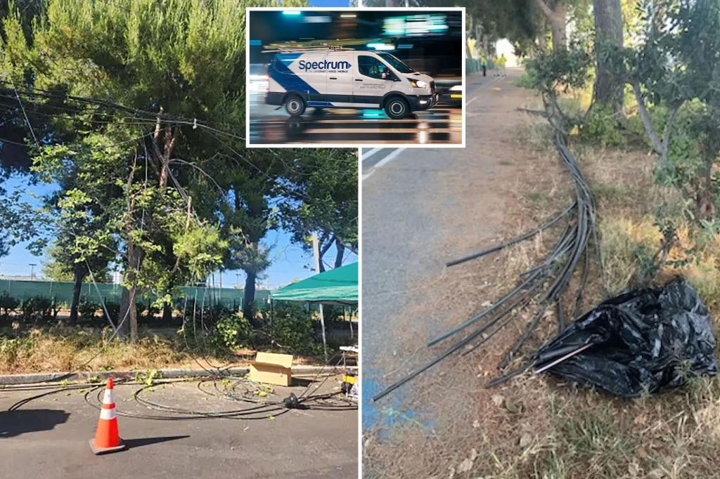 Vandals cut Spectrum fiber lines, causing widespread LA service disruption