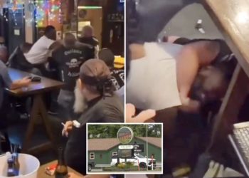 Video captures white men in biker-gang gear spewing racial slurs, beating black man in Indiana bar