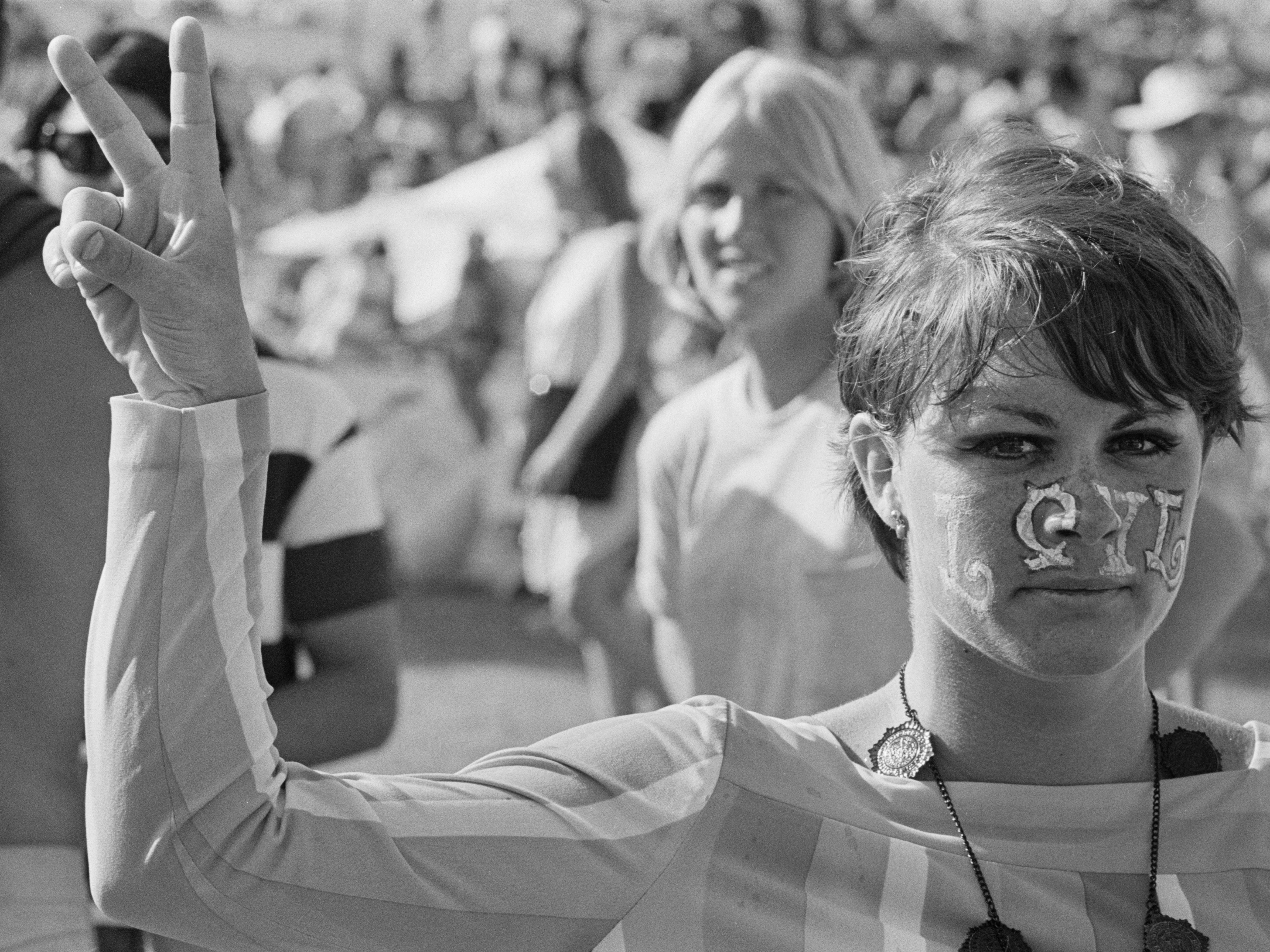 hippie at los angeles gathering, summer of love 1967