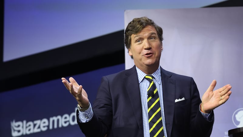 Tucker Carlson called Trump "complicit in the act of war," prompting clapback from Trump.