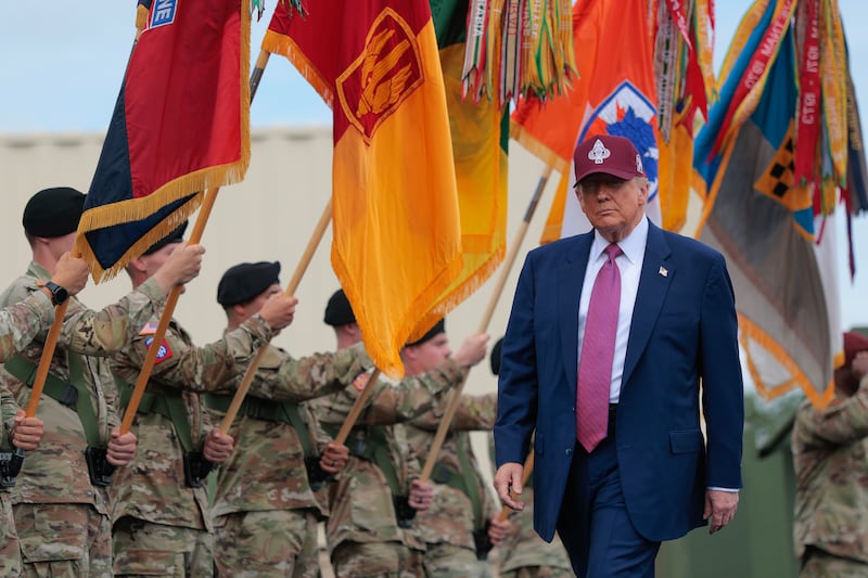 Trump's lavish military and birthday parade might face setbacks due to the weather.