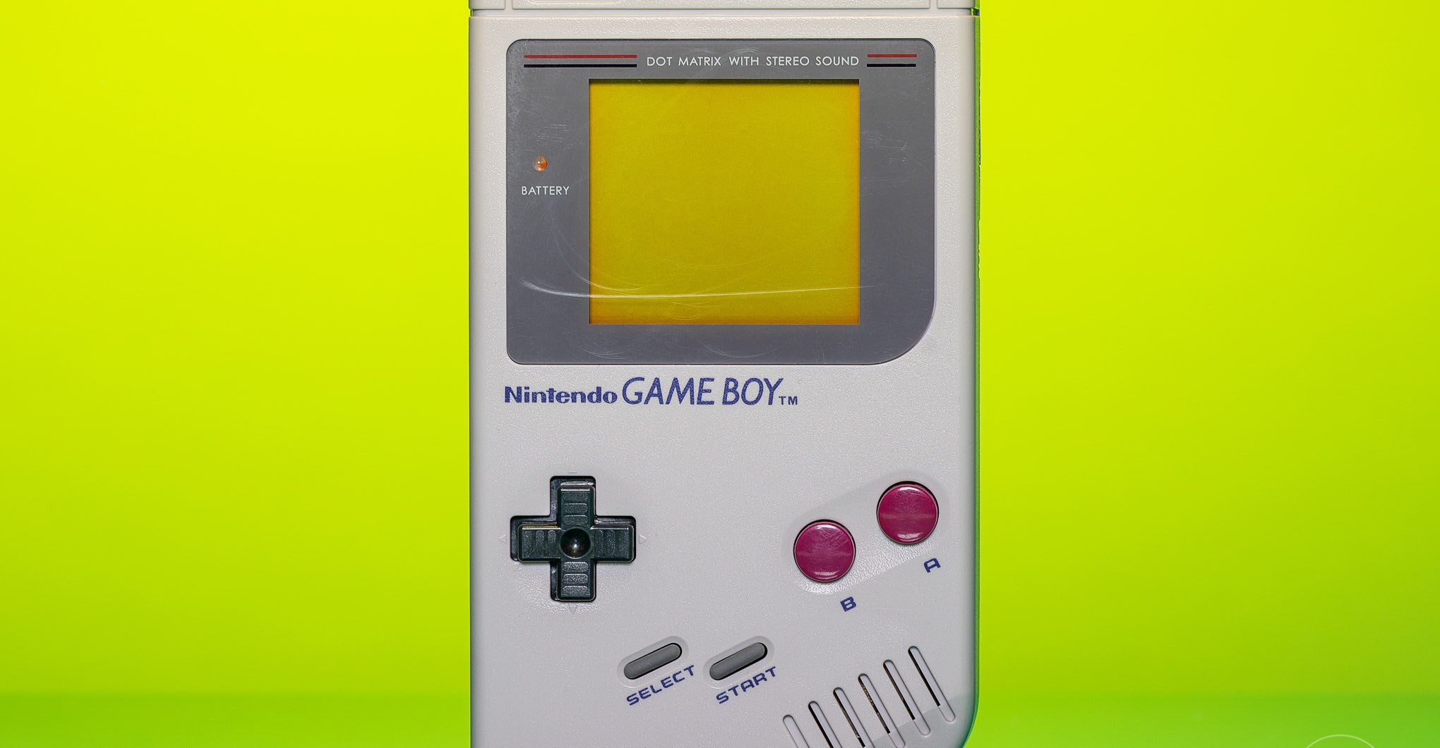A photo of the original Nintendo Game Boy (1989)