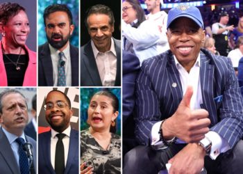 Who are the candidates running for NYC mayor against Eric Adams? 
