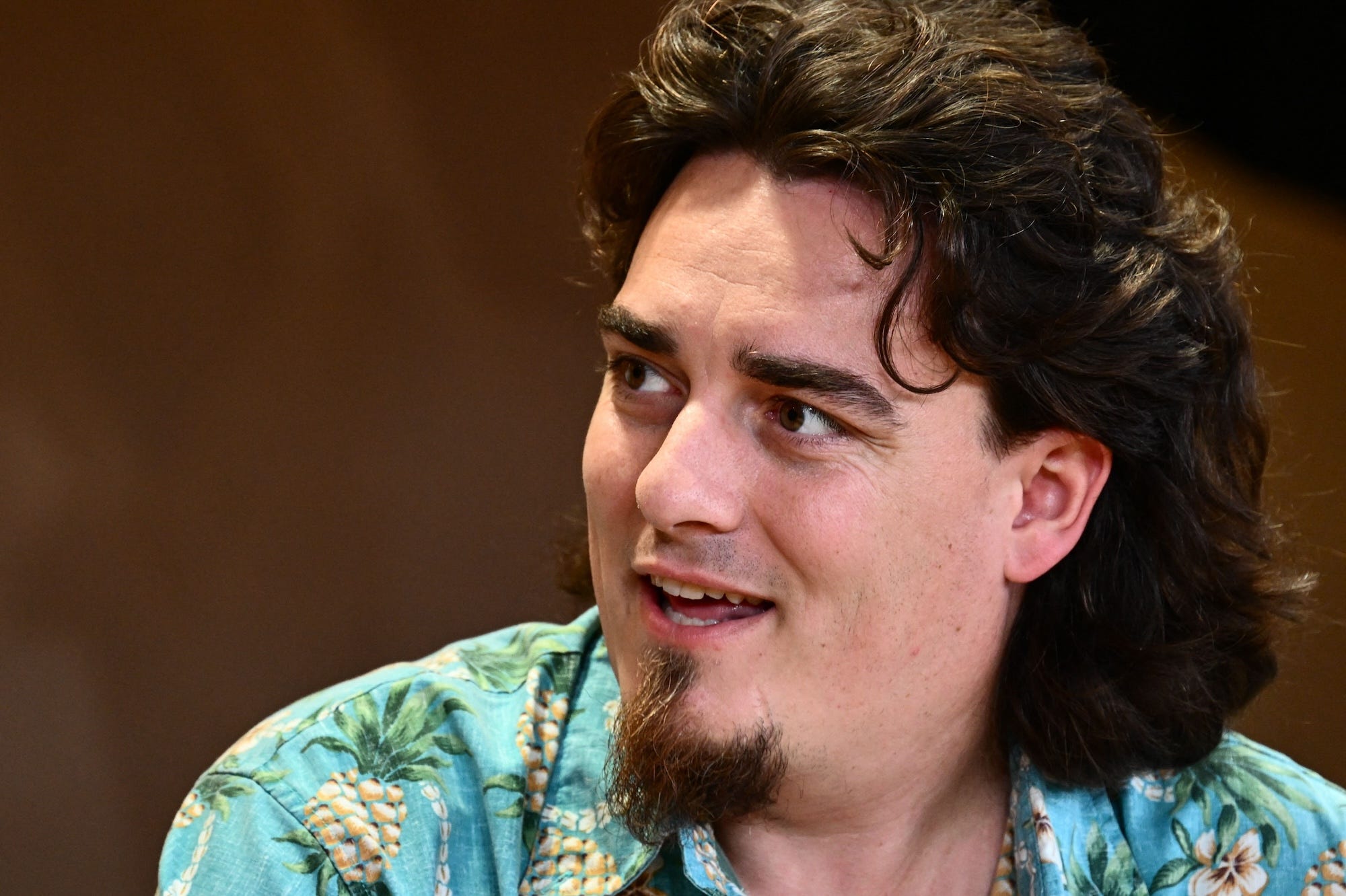 Anduril founder Palmer Luckey speaks at an event.