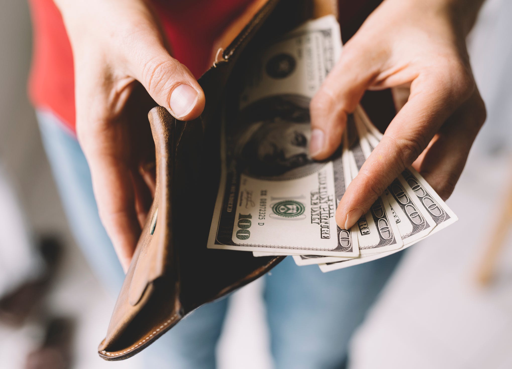 Money in a wallet