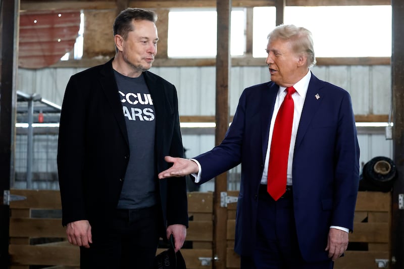 Elon Musk said he regretted some of his posts about Donald Trump last week after the two feuded online.