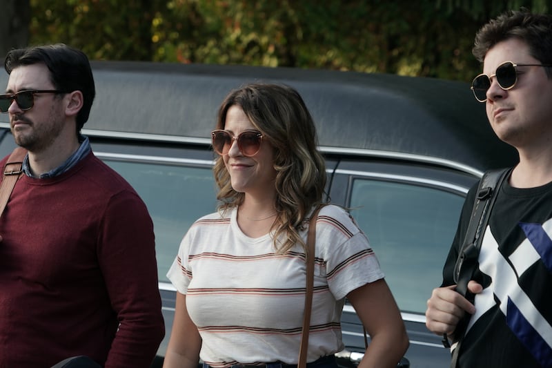 Jim Watson (Andy), Paula Brancati (Paige) and Atticus Mitchell (Blake) in Hell Motel.
