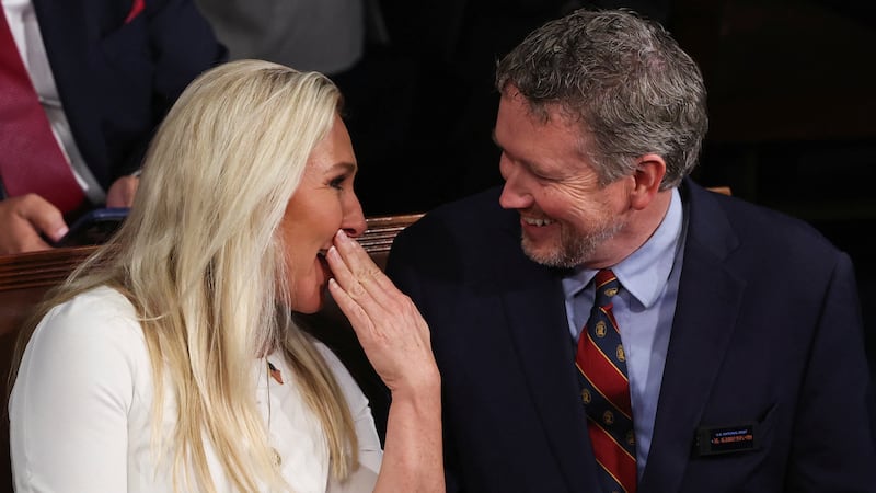 Trump has exiled Thomas Massie (right) from MAGA after he criticized the president's decision.