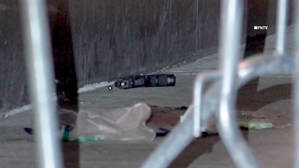 Gun found at the scene of a shooting.