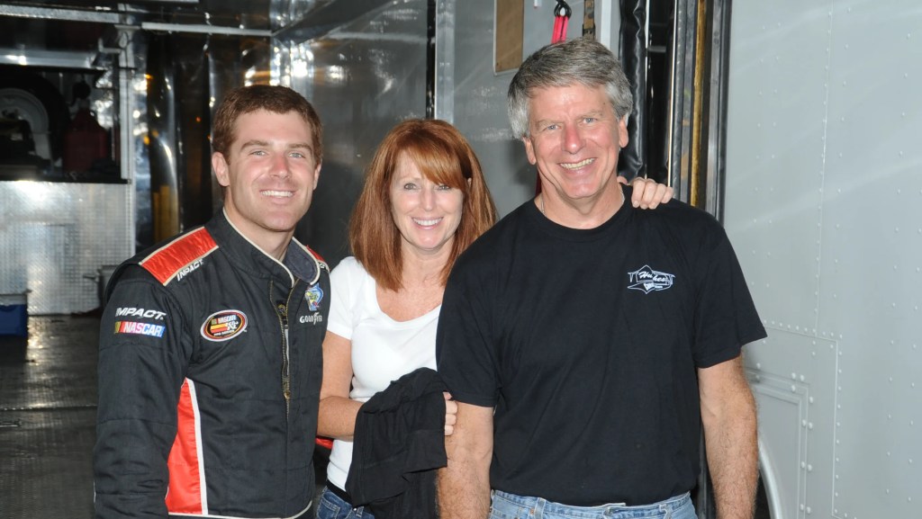 Jimmy Weller with his mother, Ronnie, and father, James.