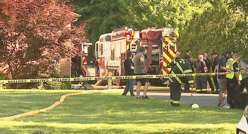 Aftermath of a plane crash in Howland Township, Ohio.