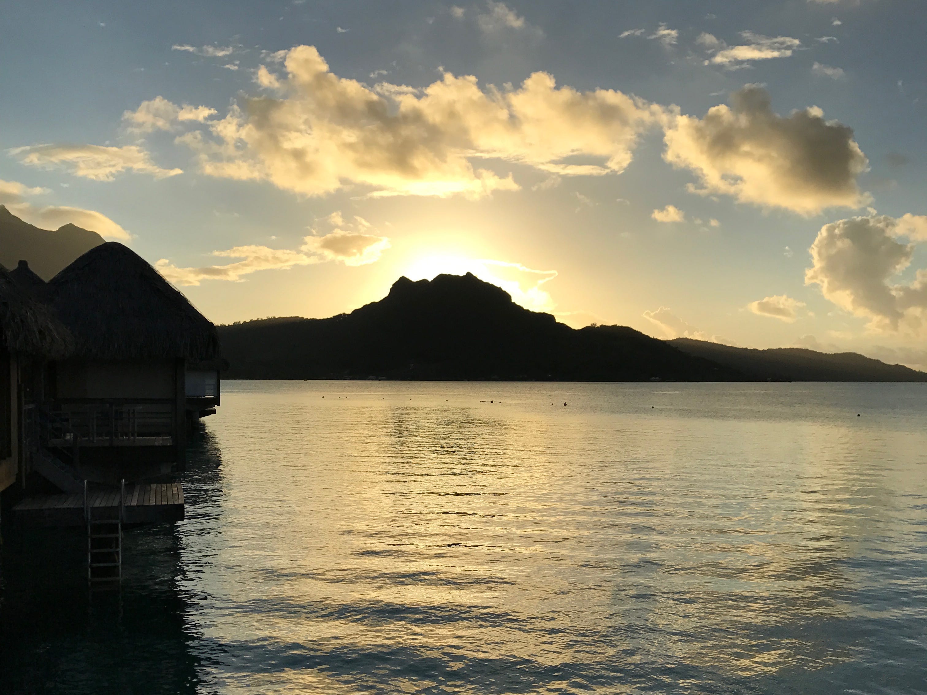 Bora Bora at sunset