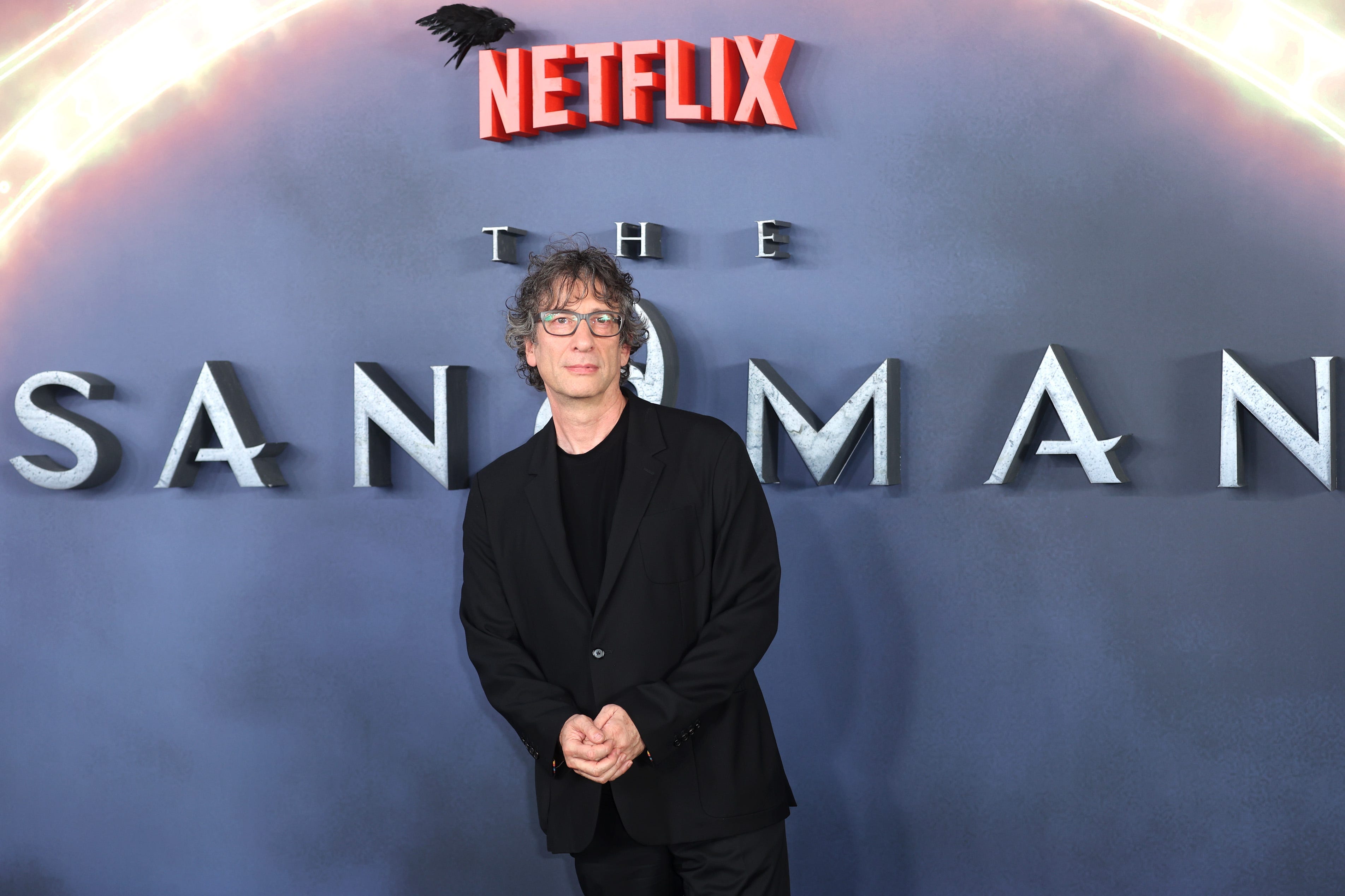Neil Gaiman at "The Sandman" World Premiere in London.