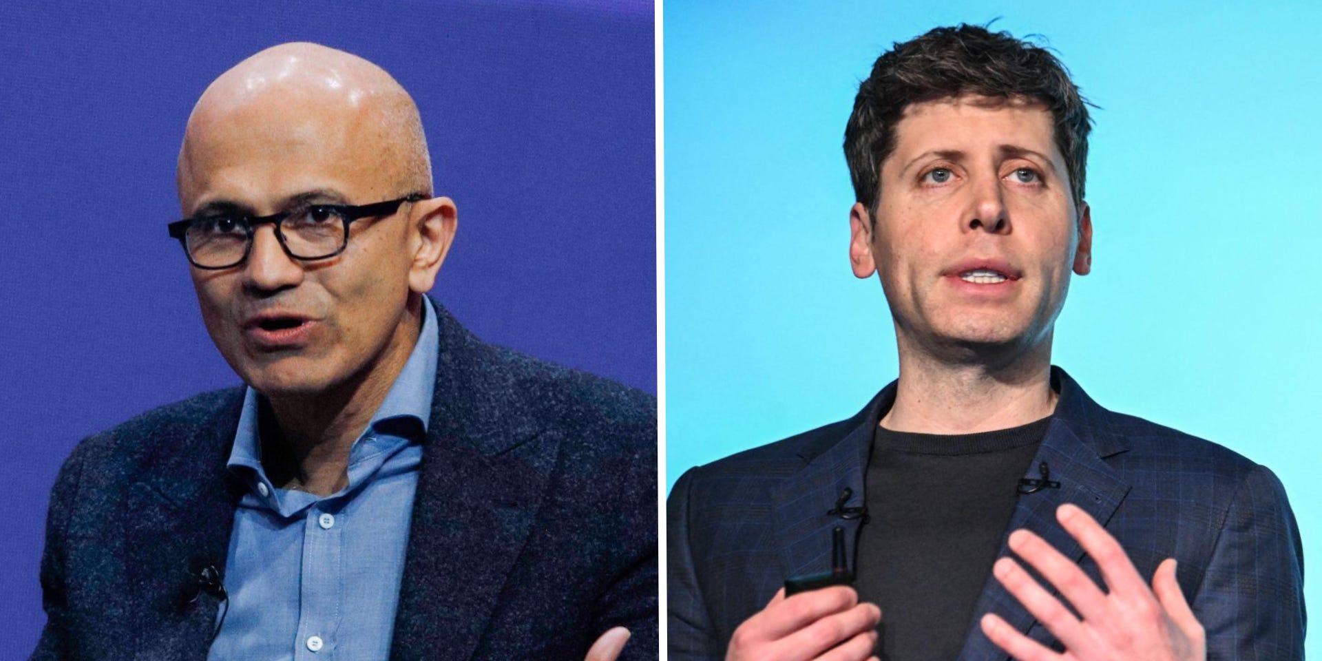 Satya Nadella and Sam Altman