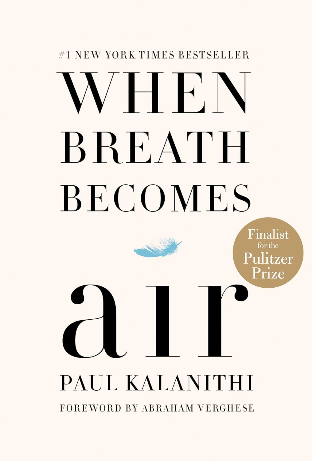 Book cover of "When Breath Becomes Air"