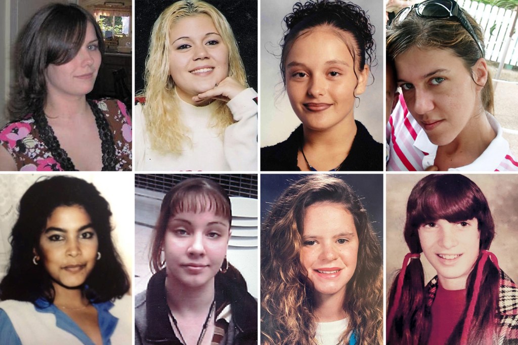 Collage of photos of the Gilgo Beach victims.