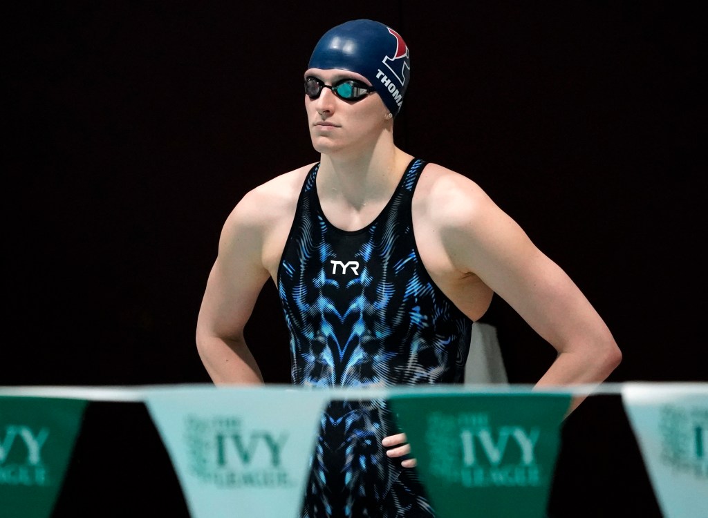 Lia Thomas, University of Pennsylvania swimmer, at Ivy League Championships.
