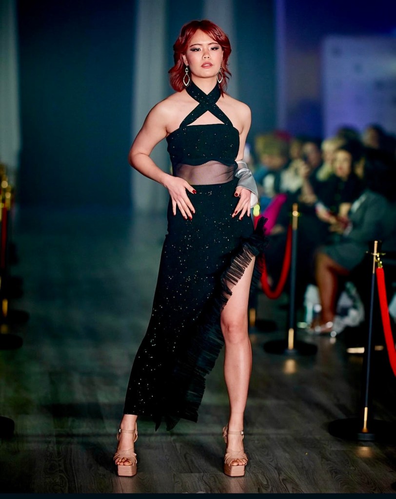 The aspiring model says she is lucky to be alive. 