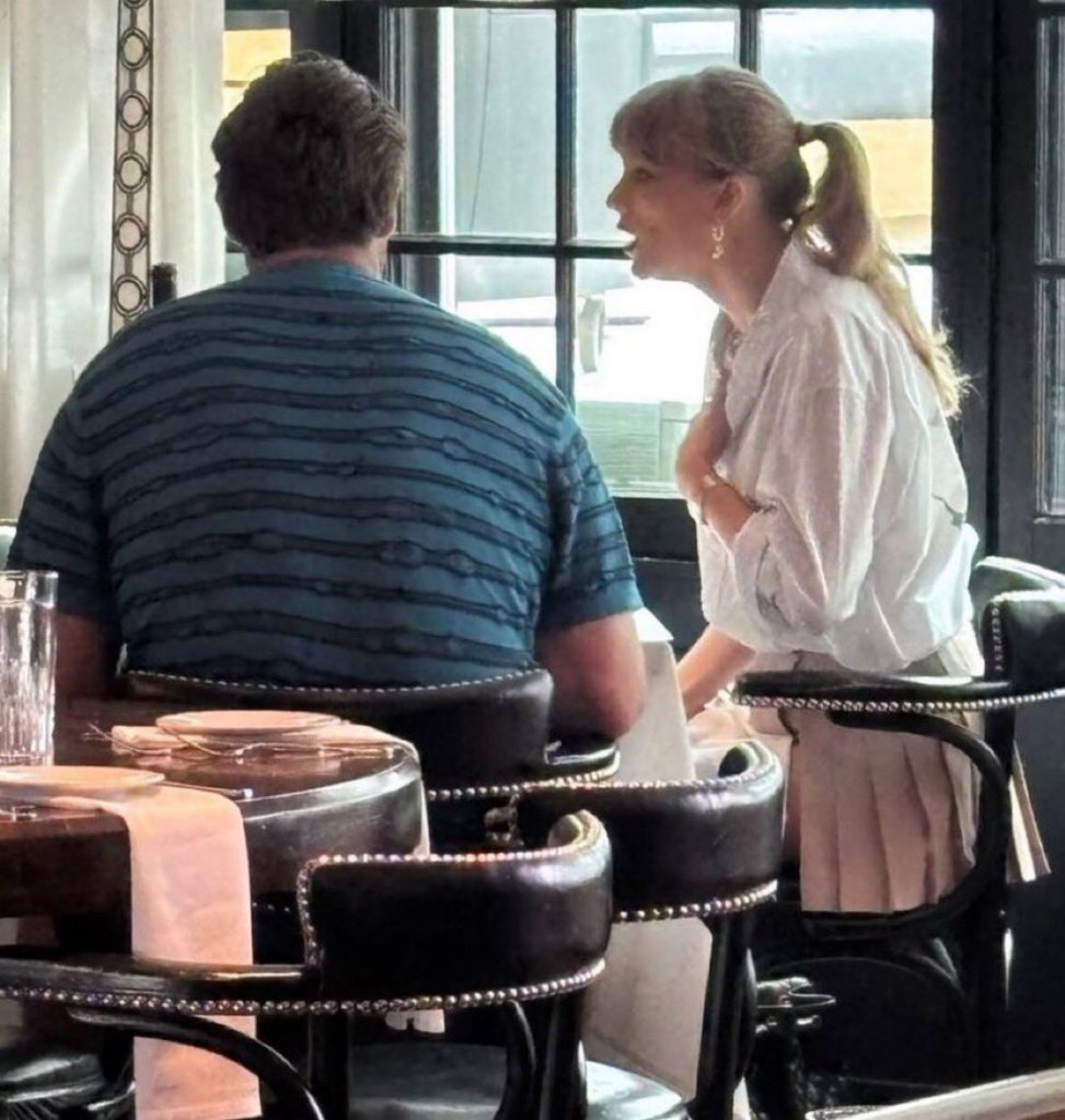 Travis Kelce and Taylor Swift via X Tuesday