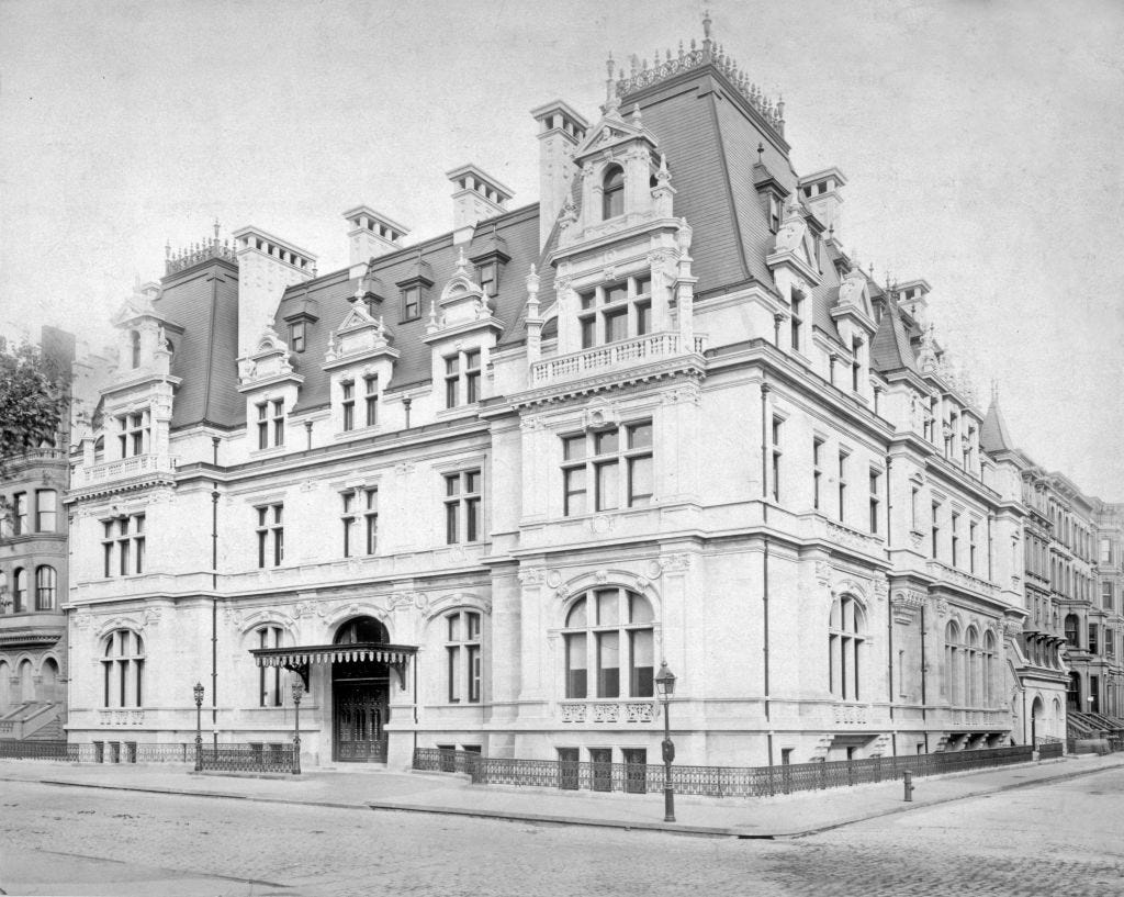 The John Jacob Astor house at 840 Fifth Avenue in New York City.