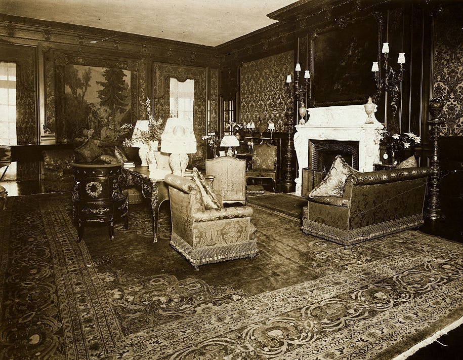 Inside the Astor mansion at 840 Fifth Avenue.