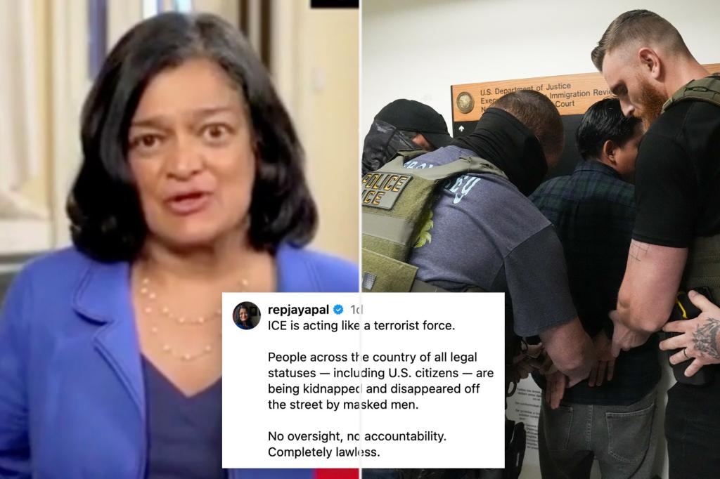 Rep. Jayapal defends comment calling ICE ‘a terrorist force,’ says White House ‘owes an apology’ to Americans