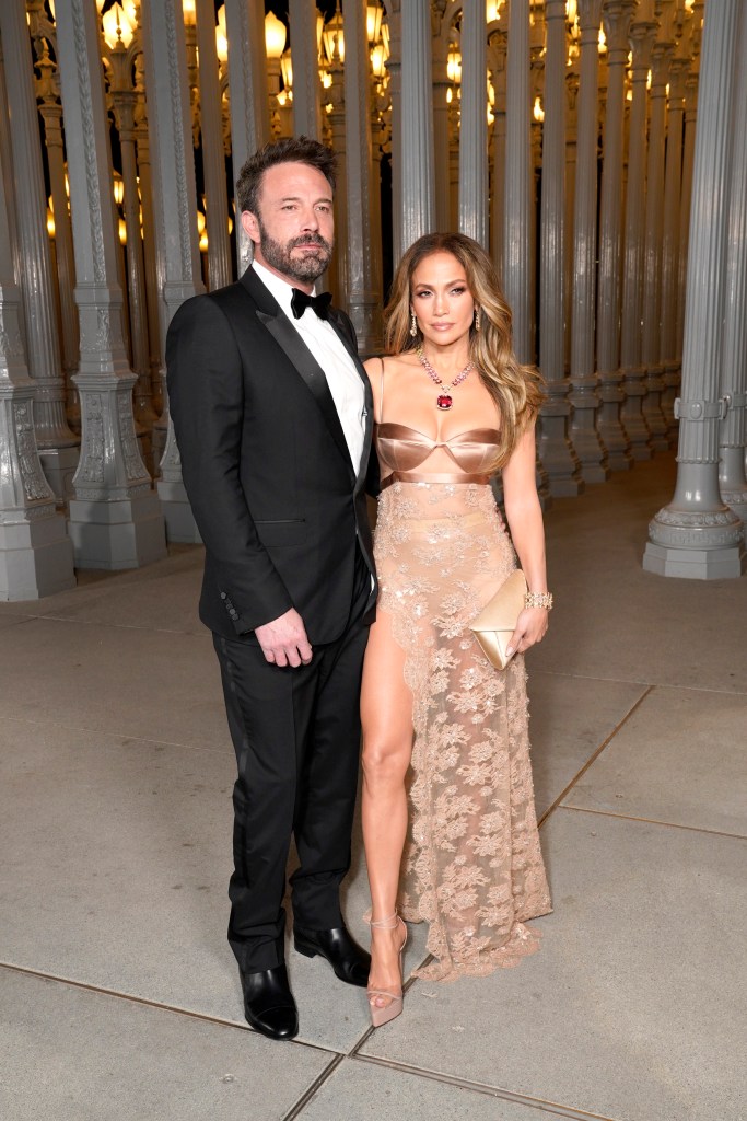 Ben Affleck and Jennifer Lopez  attend the 2023 LACMA Art+Film Gala, Presented By Gucci at Los Angeles County Museum of Art on November 04, 2023 in Los Angeles, Calif.