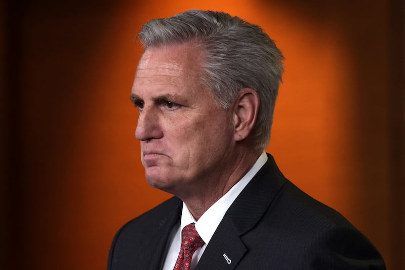 Kevin McCarthy speaks during a weekly news conference at the U.S. Capitol July 01, 2021 in Washington, DC