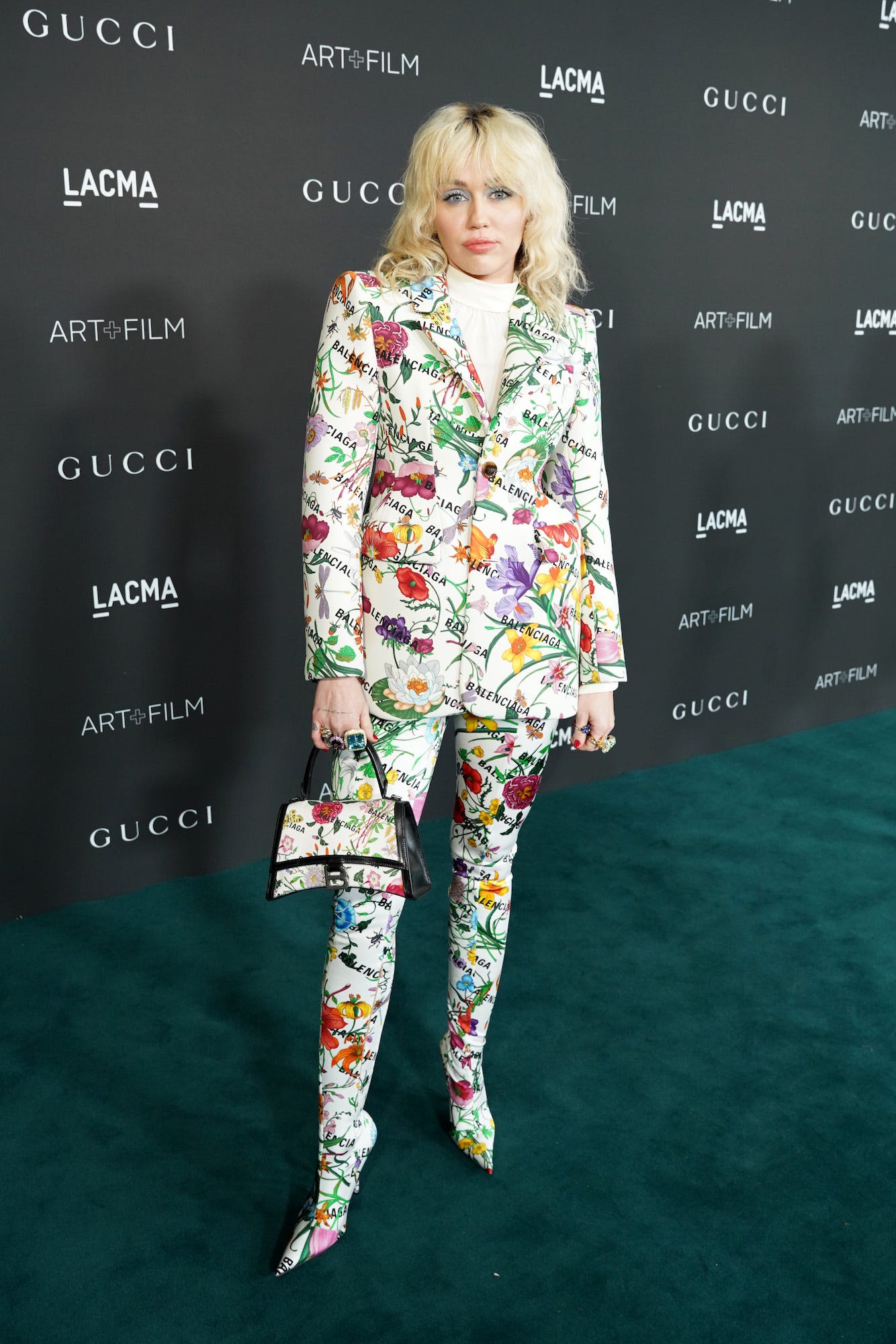 Miley Cyrus attends the LACMA Art + Film Gallery in California, on November 6, 2021.
