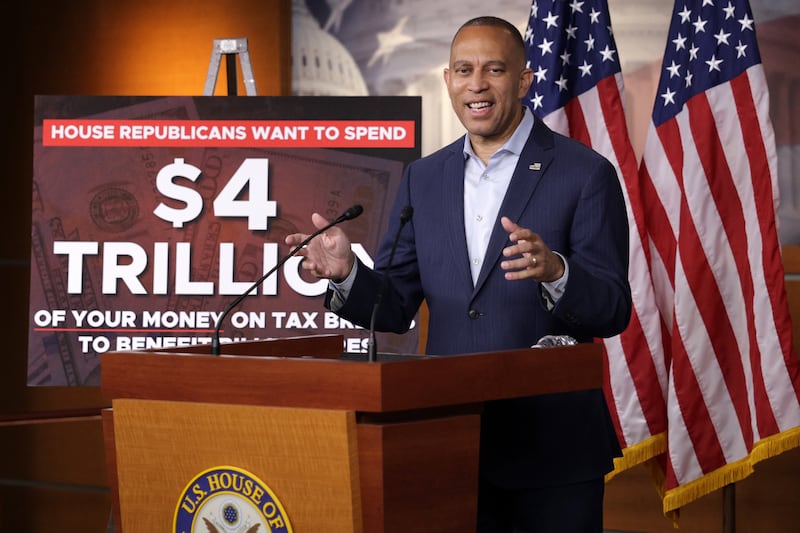 U.S. House Minority Leader Rep. Hakeem Jeffries said Trump's bill was an abomination.