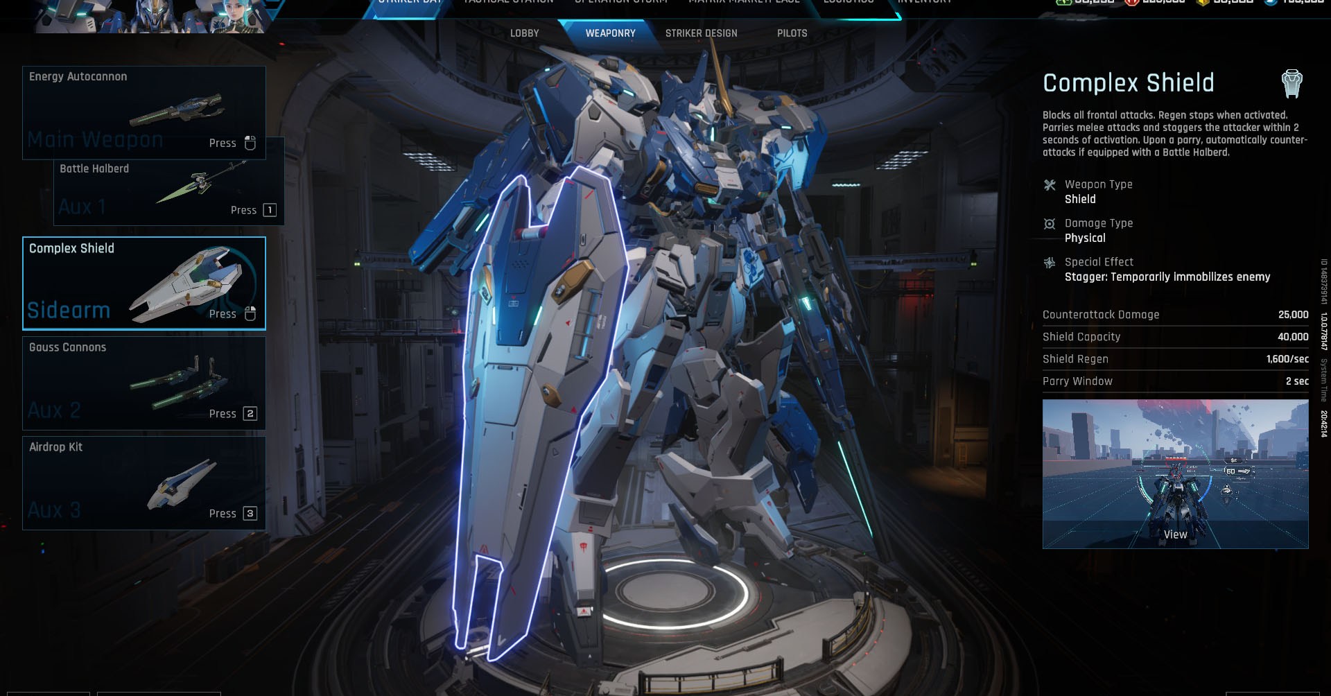 A Mecha Break screenshot showing the Alysnes Striker