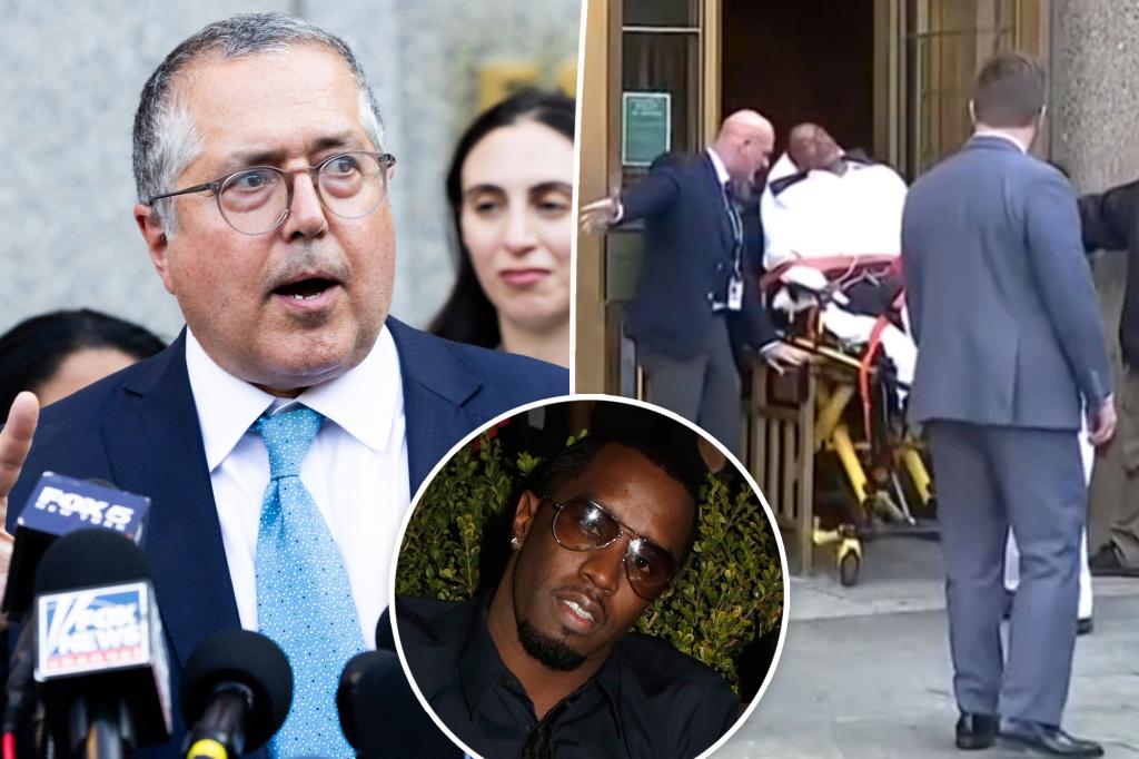 Diddy’s lawyer rushes to save seizing civilian with blood ‘pouring from his mouth’ following trial verdict