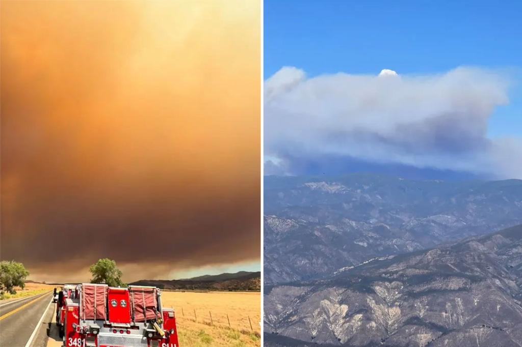 Giant ‘Madre Fire’ surges across 35,000 acres in Southern California, becoming the states largest wildfire this year
