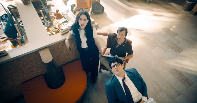 Rachel Brosnahan and David Corenswet