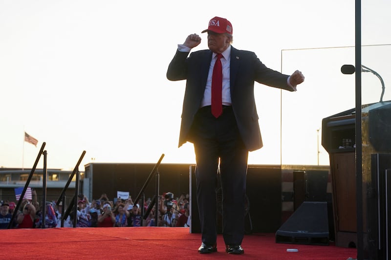 U.S. President Donald Trump gestures on the day he attends an event hosted by America250 in Des Moines, Iowa, U.S., July 3, 2025. REUTERS/Nathan Howard