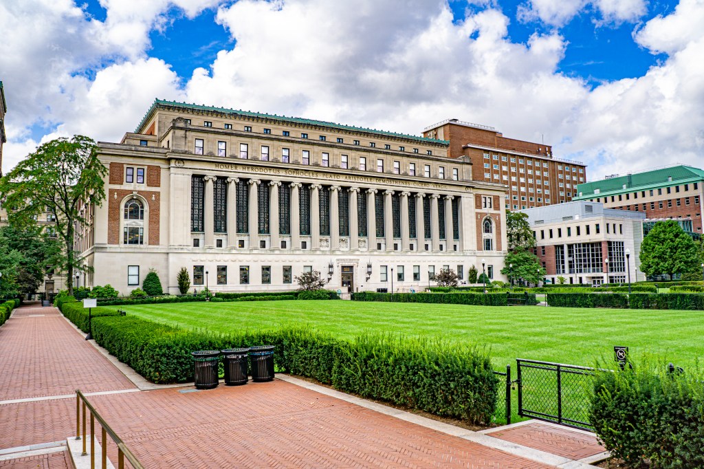 Butler Library at Columbia University.