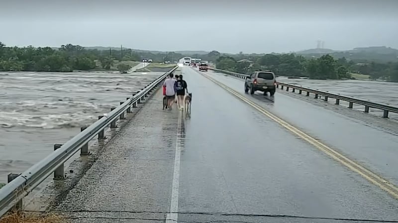 Residents near the Guadalupe River are being evacuated from their homes.