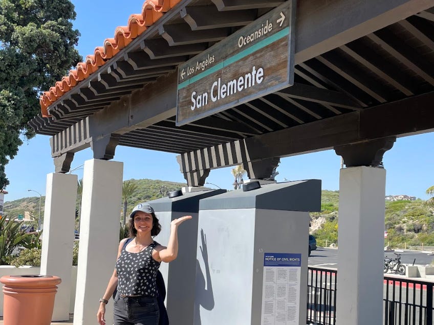 The writer headed to a solo trip in Oceanside, California.