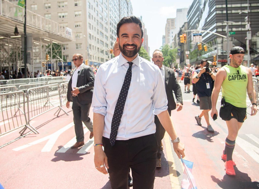 Zohran Mamdani at the NYC Pride March.