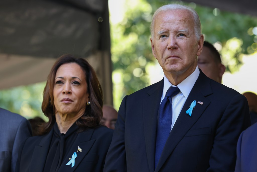 President Biden and Vice President Harris at Ground Zero.