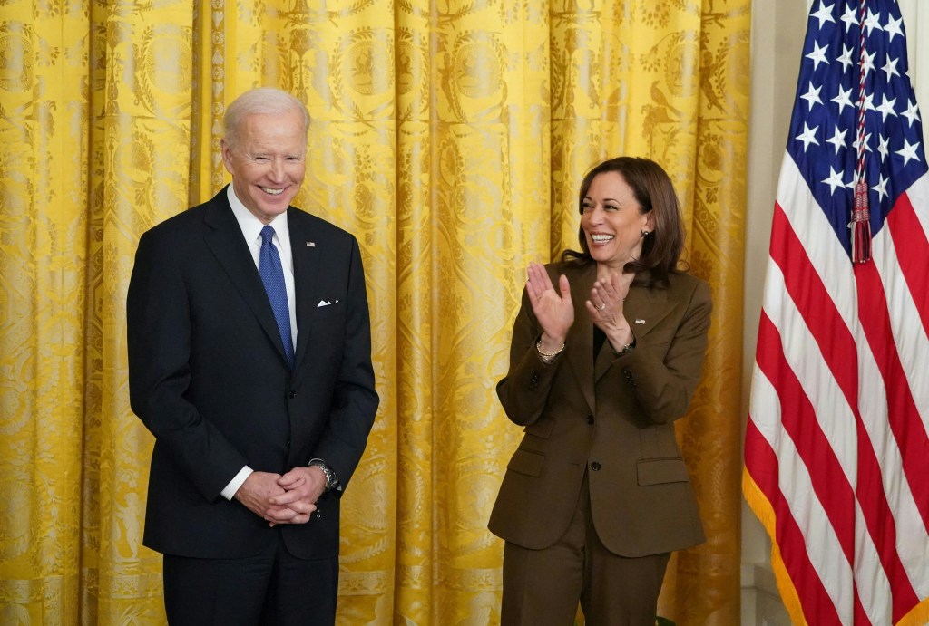 President Biden and Vice President Harris at the White House.