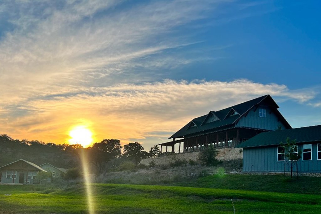 Sunset view of Camp Mystic in Texas.
