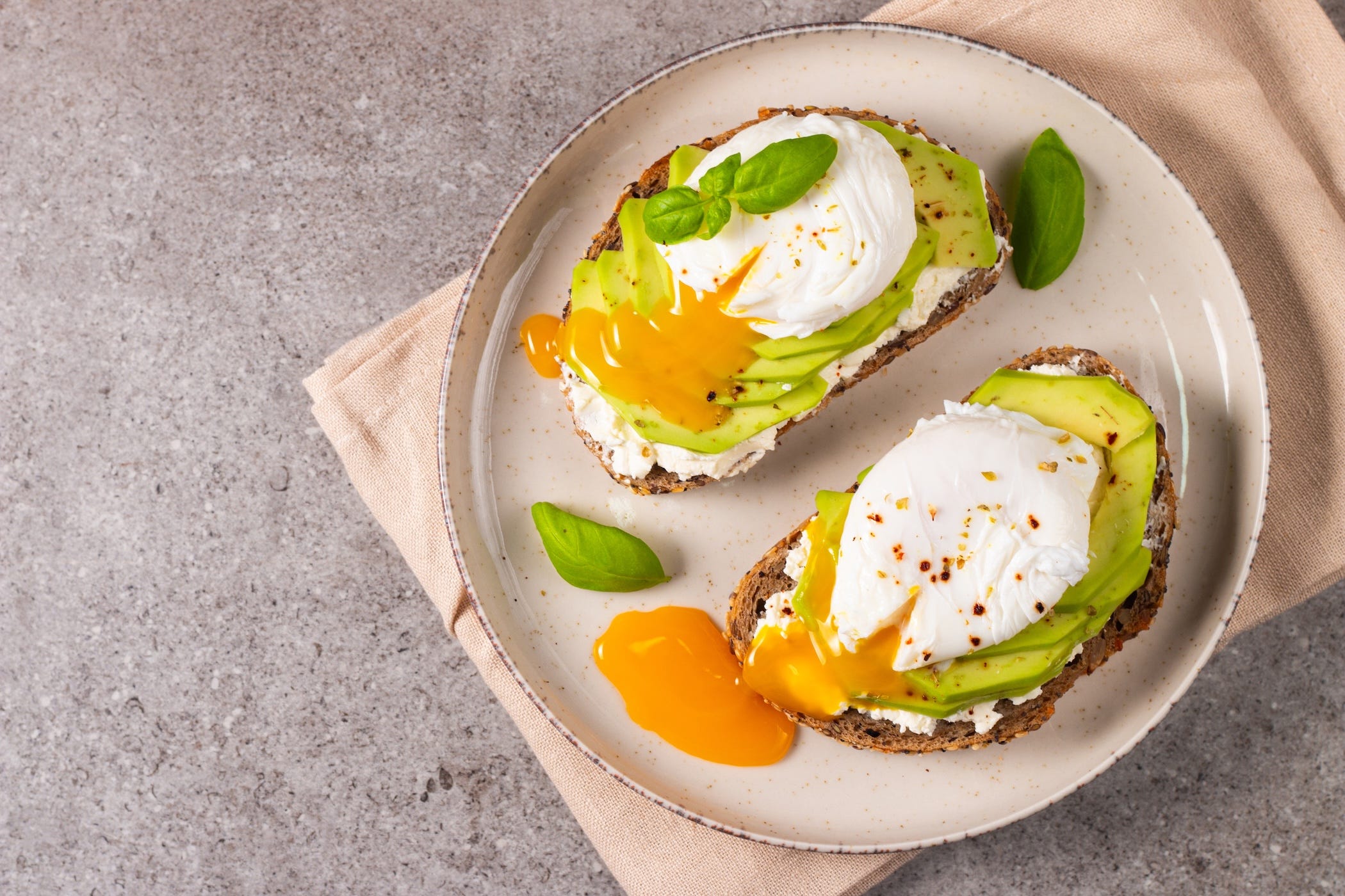 avocado toast on a plate
