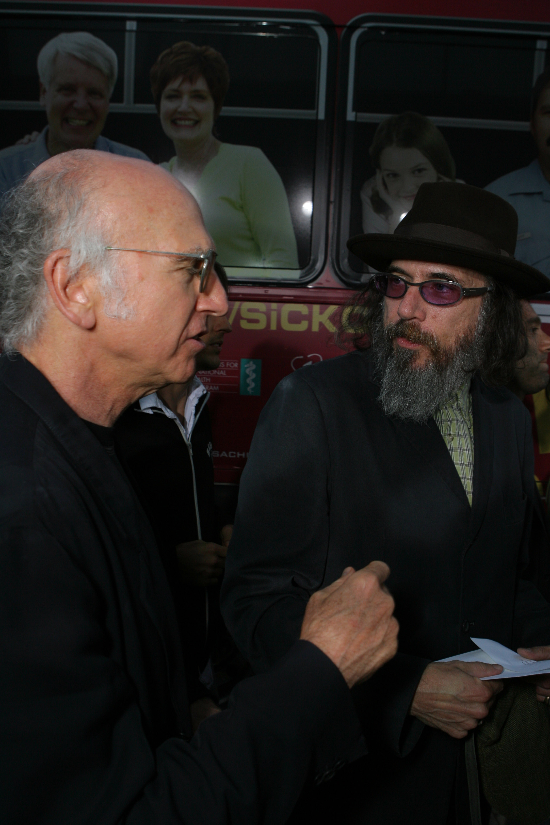 Larry David and Larry Charles.