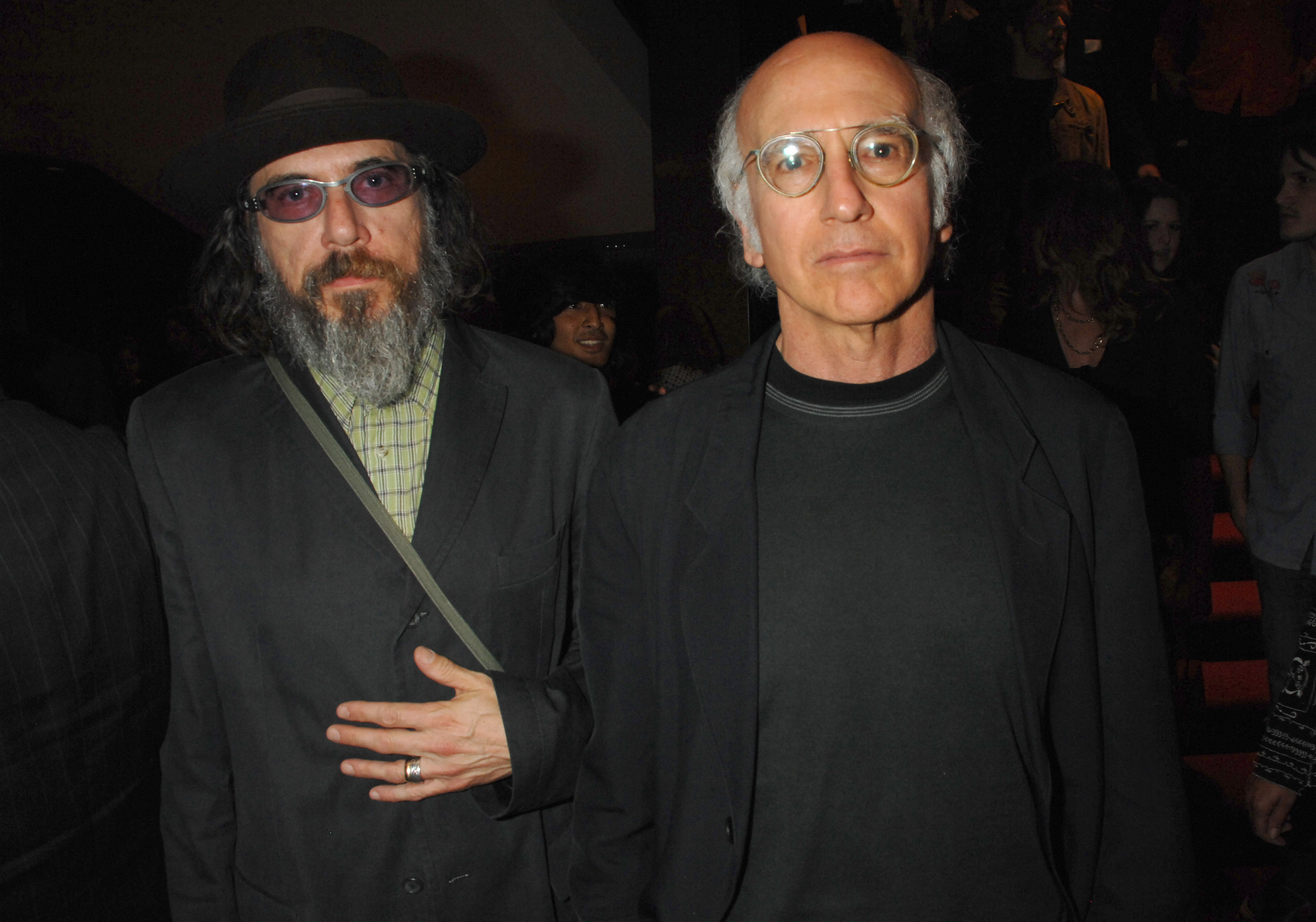 Larry Charles and Larry David.