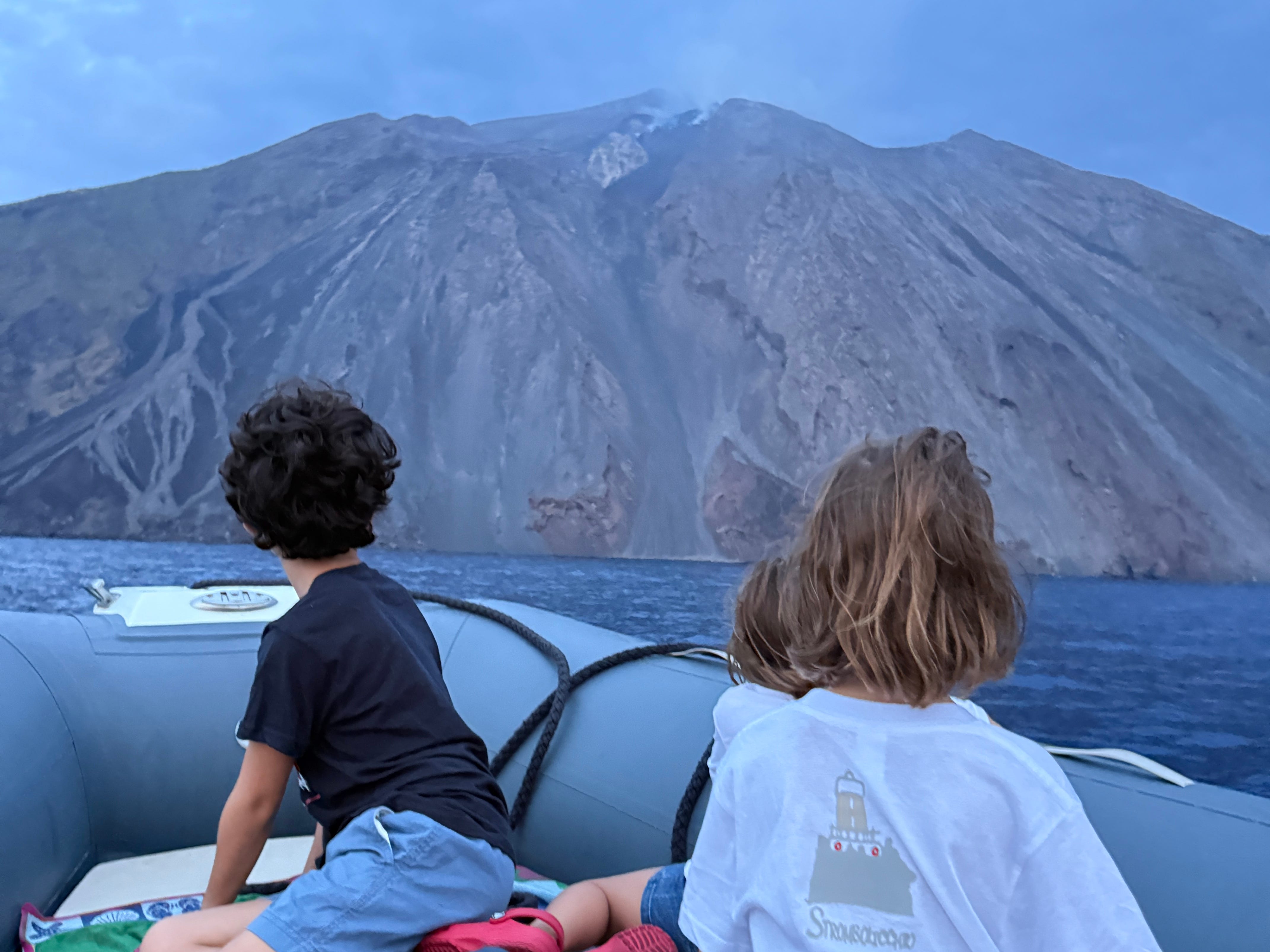 Stromboli volcano eruption