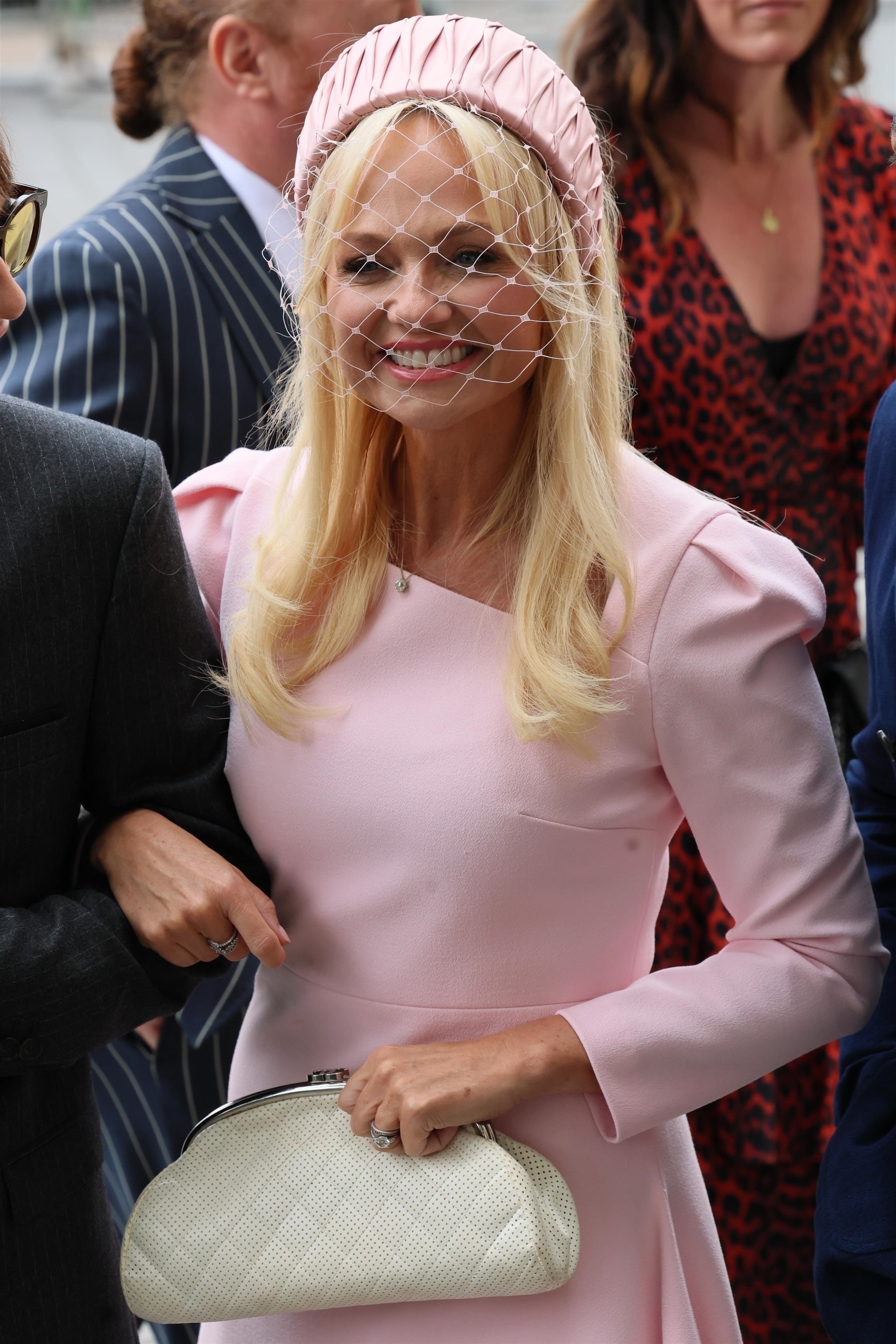 Emma Bunton at Mel B's wedding.