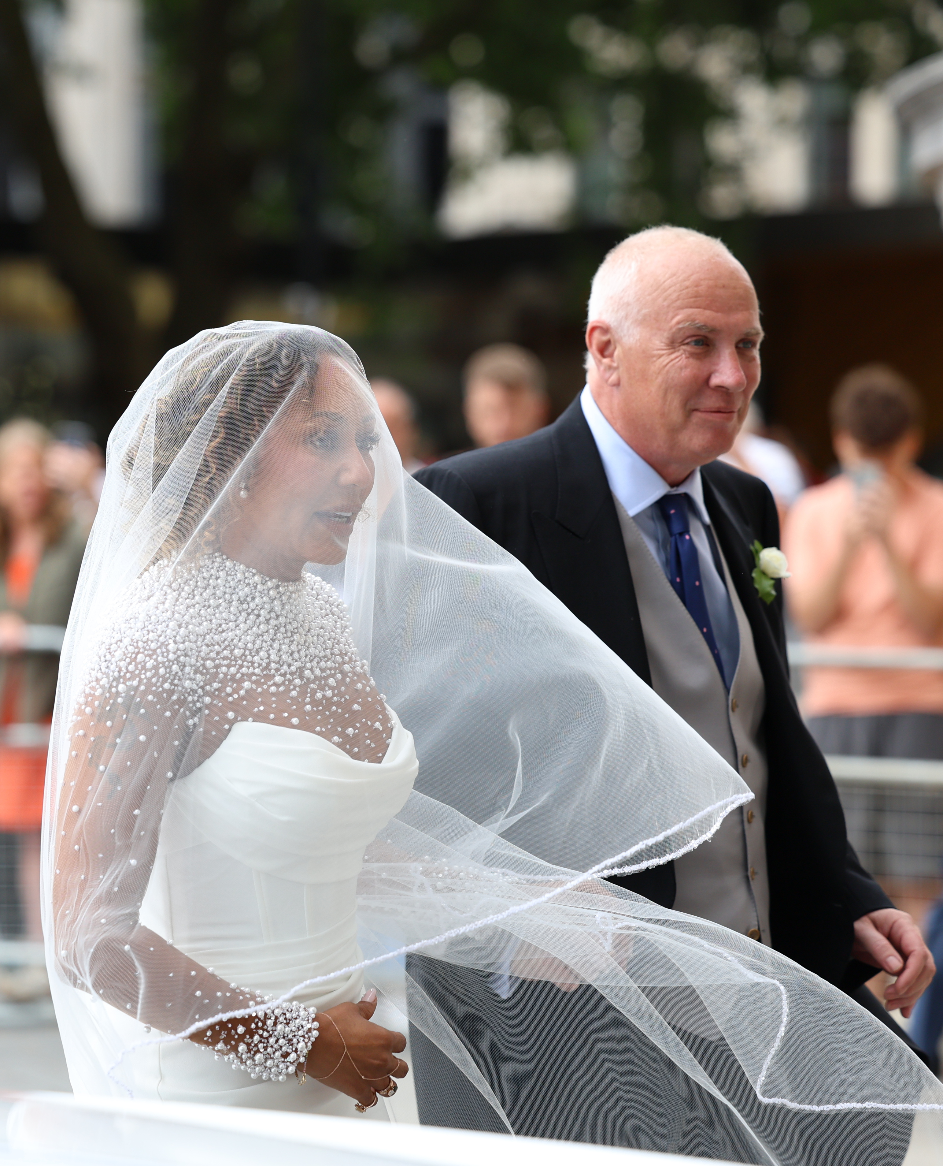 Mel B on her wedding day.