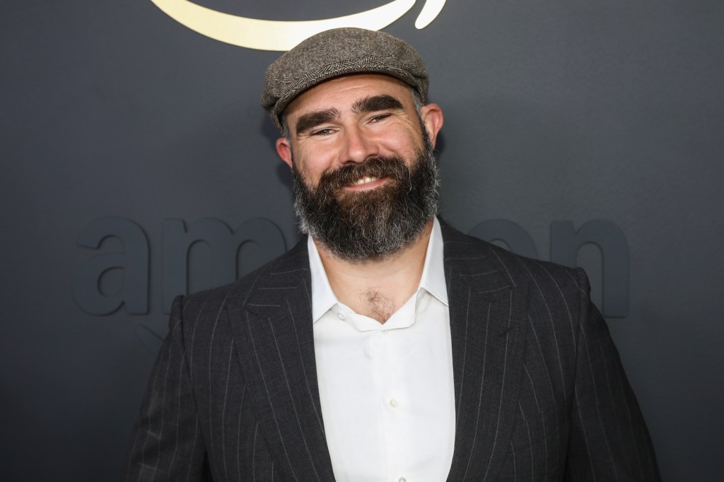 Jason Kelce at the Amazon Upfront.