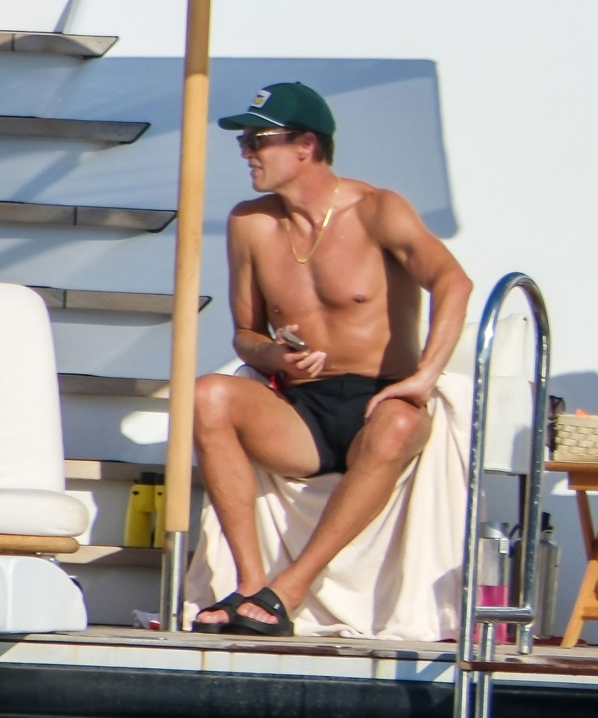 Tom Brady on a yacht in Ibiza, Spain